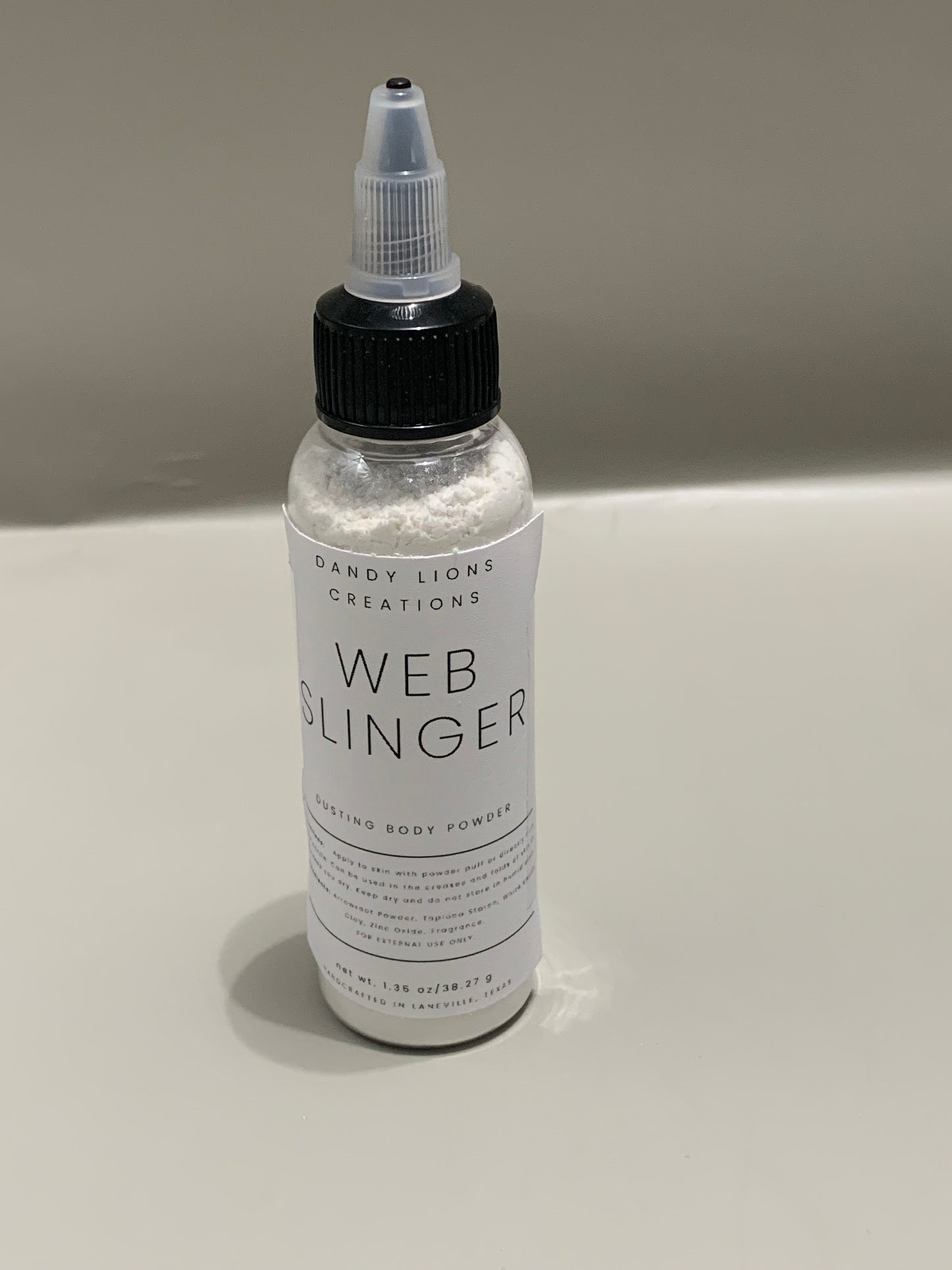 Web dusting powder