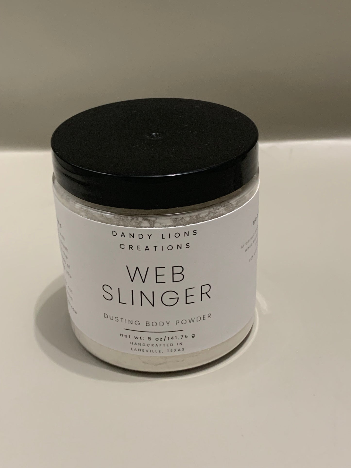 Web dusting powder