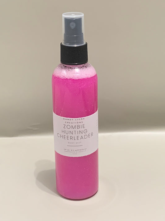 Zombies and Cheerleader shimmering body mist