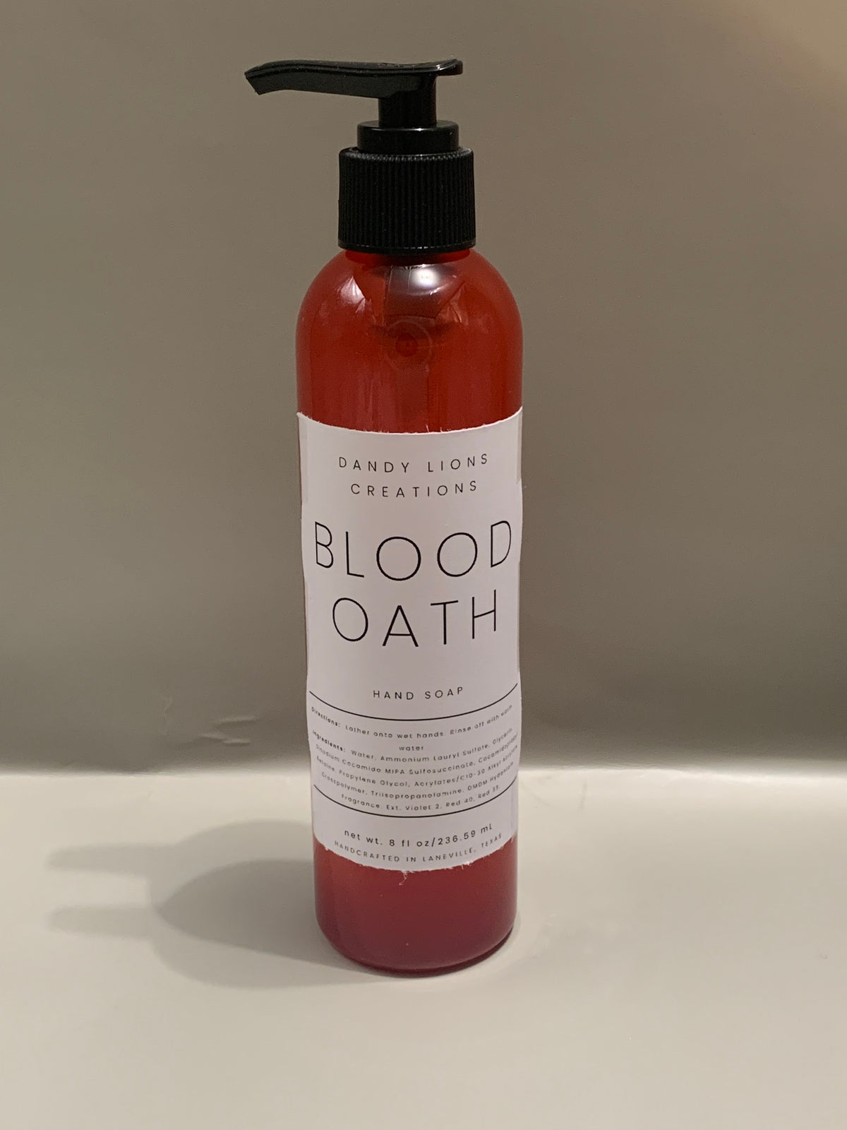 Blood Oath hand soap