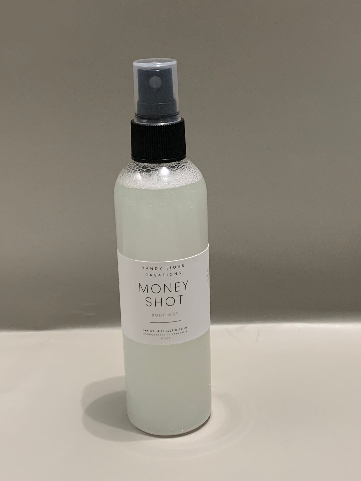 Money Shot shimmering body mist