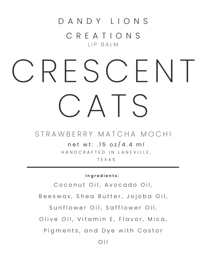 Crescent Cats lip balm