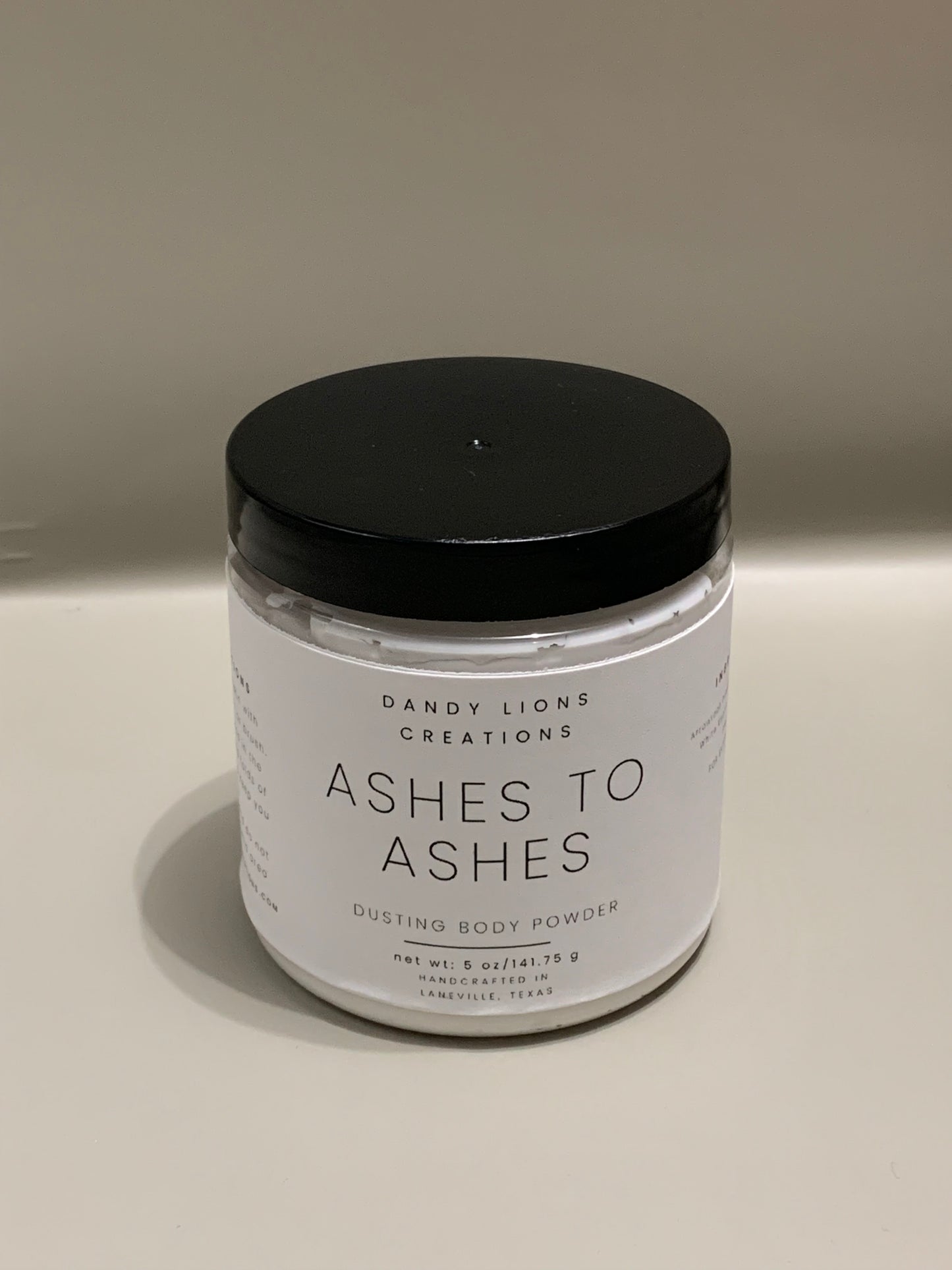 Ashes to Ashes dusting powder