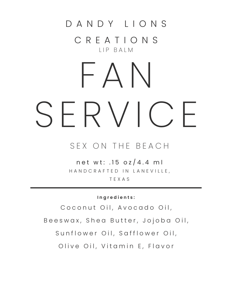 Fan Service lip balm