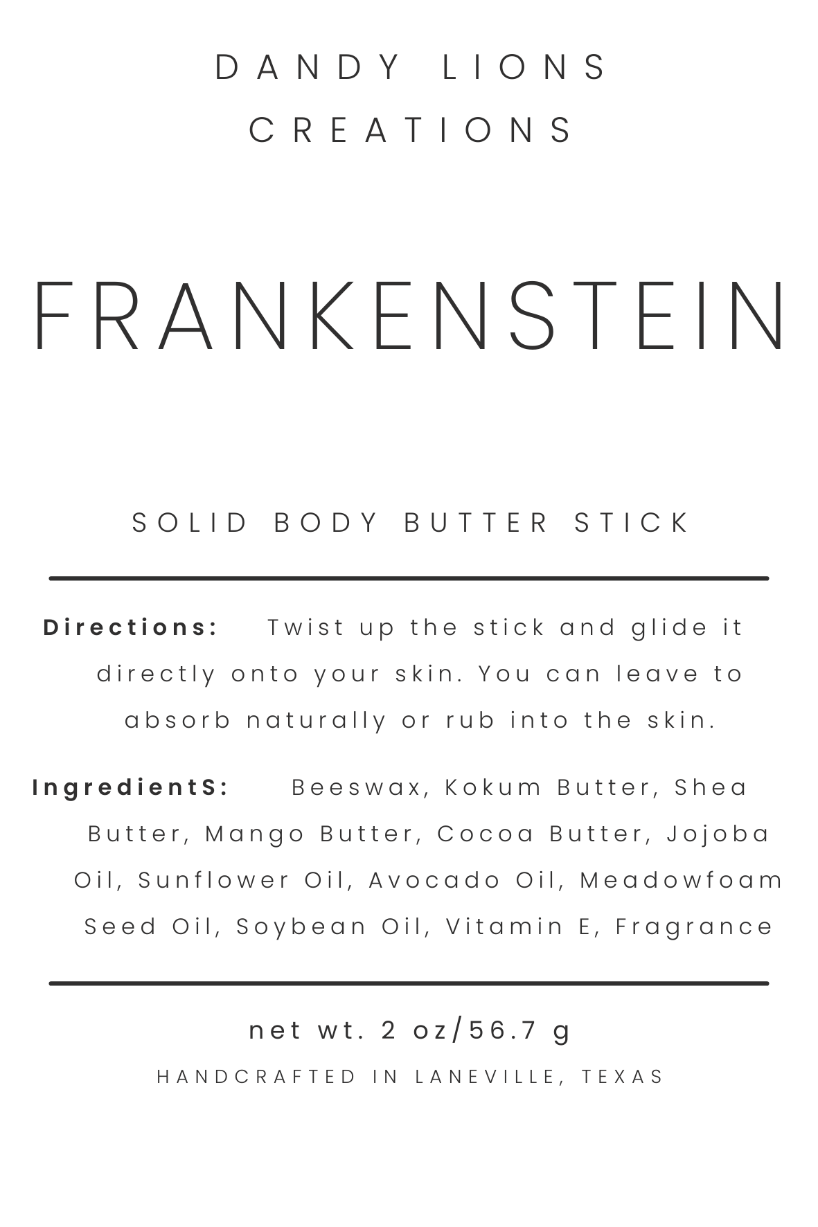 Frankenstein solid body butter bar