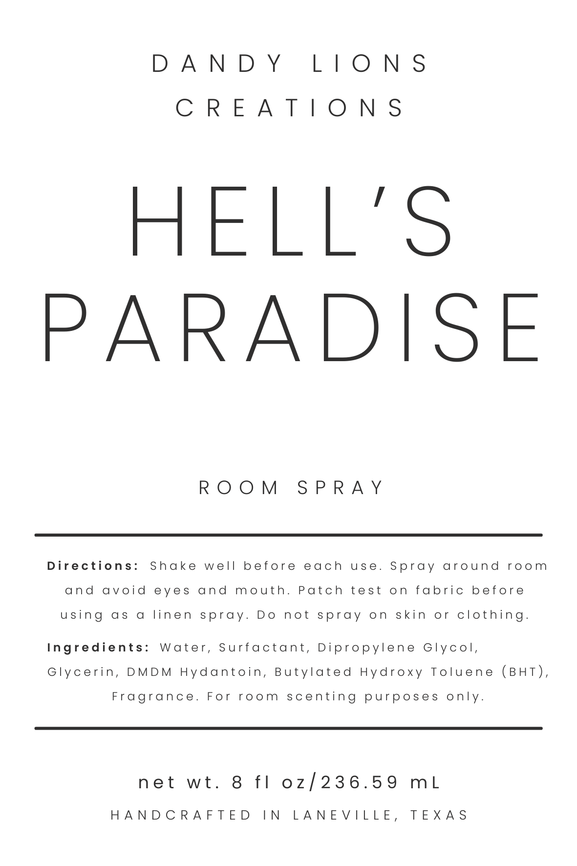 Legendary Realm room spray