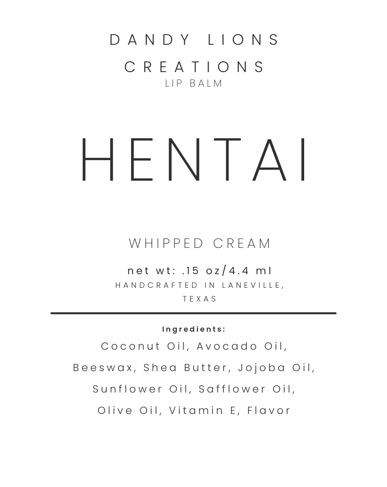 Hentai lip balm