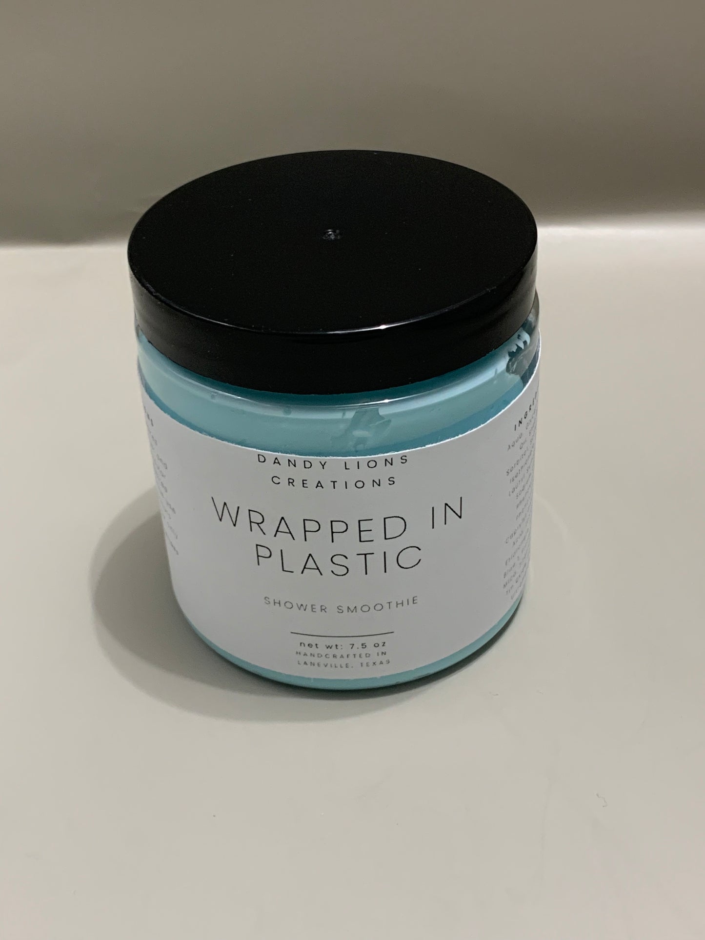 Wrapped in Plastic shower smoothie