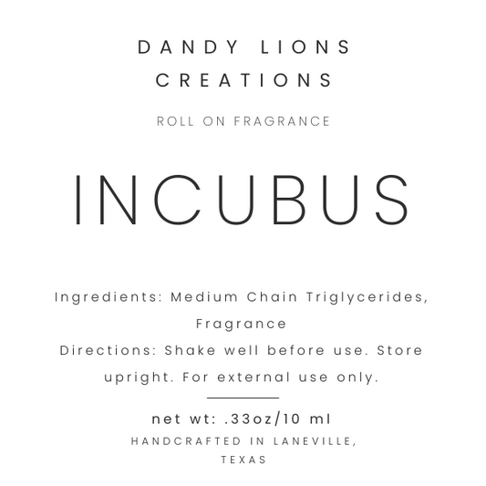 Incubus roll on fragrance