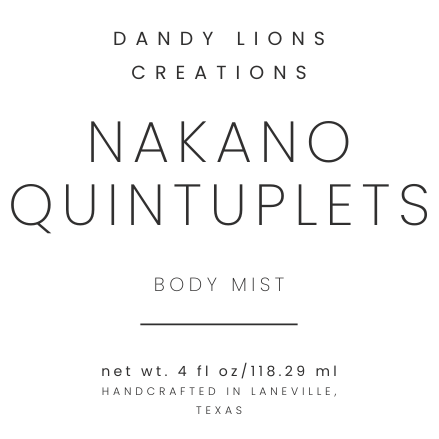 Quintuplets body mist