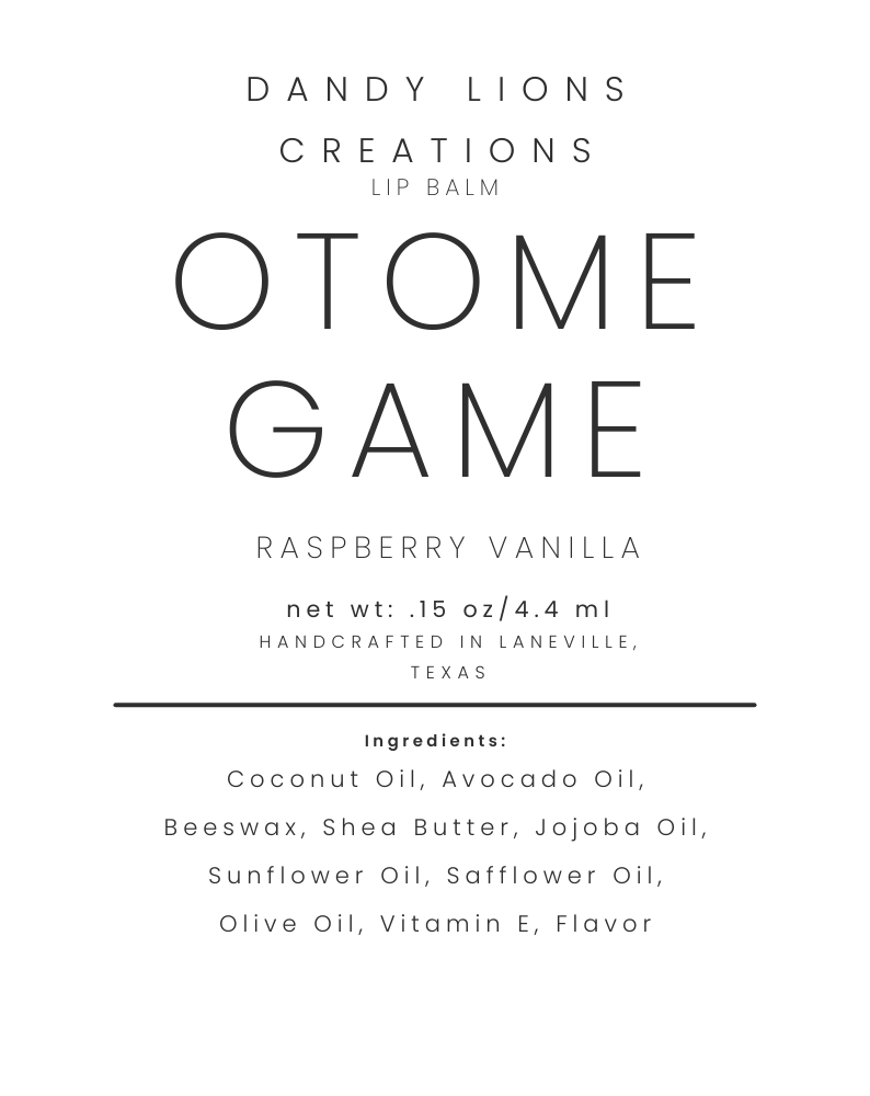 Otome Game lip balm