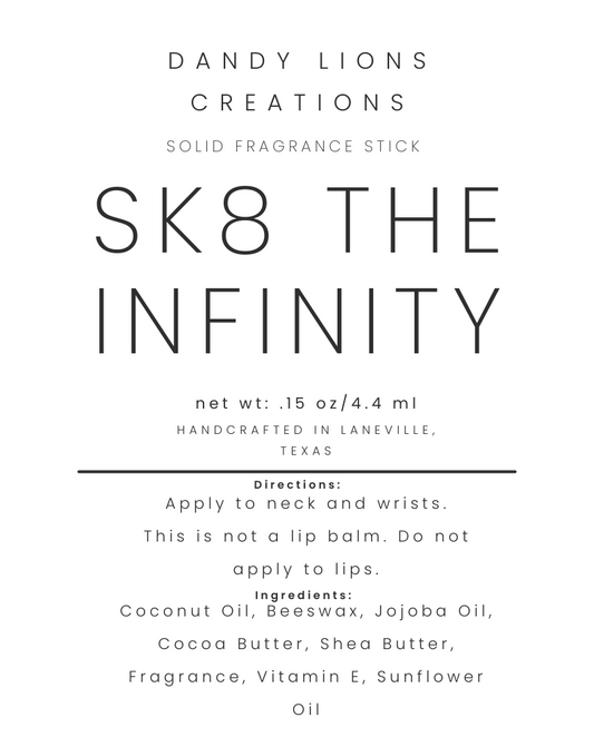 Skating Forever solid fragrance stick