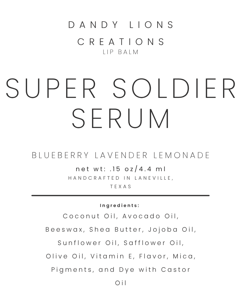 Super Soldier lip balm
