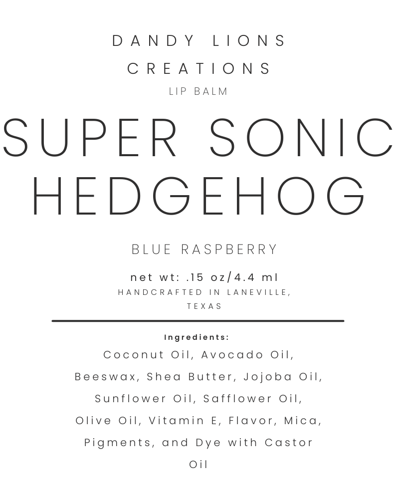 Super Fast Blue Critter lip balm