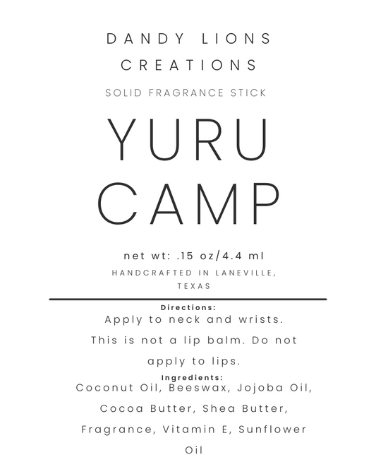 Anime Camp solid fragrance stick