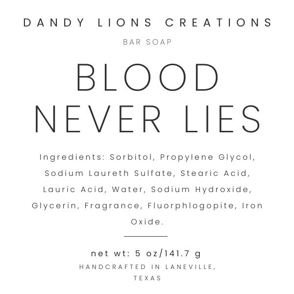 Blood Slide bar soap