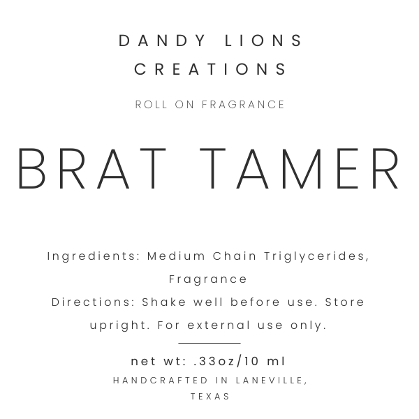 Brat Tamer roll on fragrance