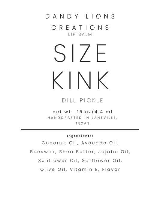 Size Kink lip balm