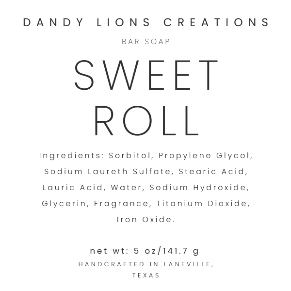 Sweet Roll bar soap