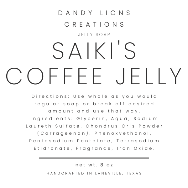 *NEW SCENT* Coffee Jelly jelly soap