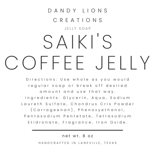 *NEW SCENT* Coffee Jelly jelly soap
