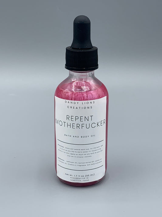 Repent Motherfucker bath & body oil