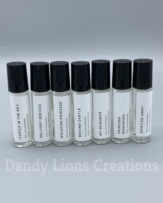 Anime Studio roll on fragrance collection