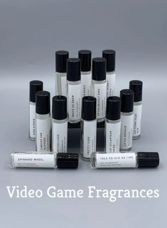 Video Game roll on fragrance collection