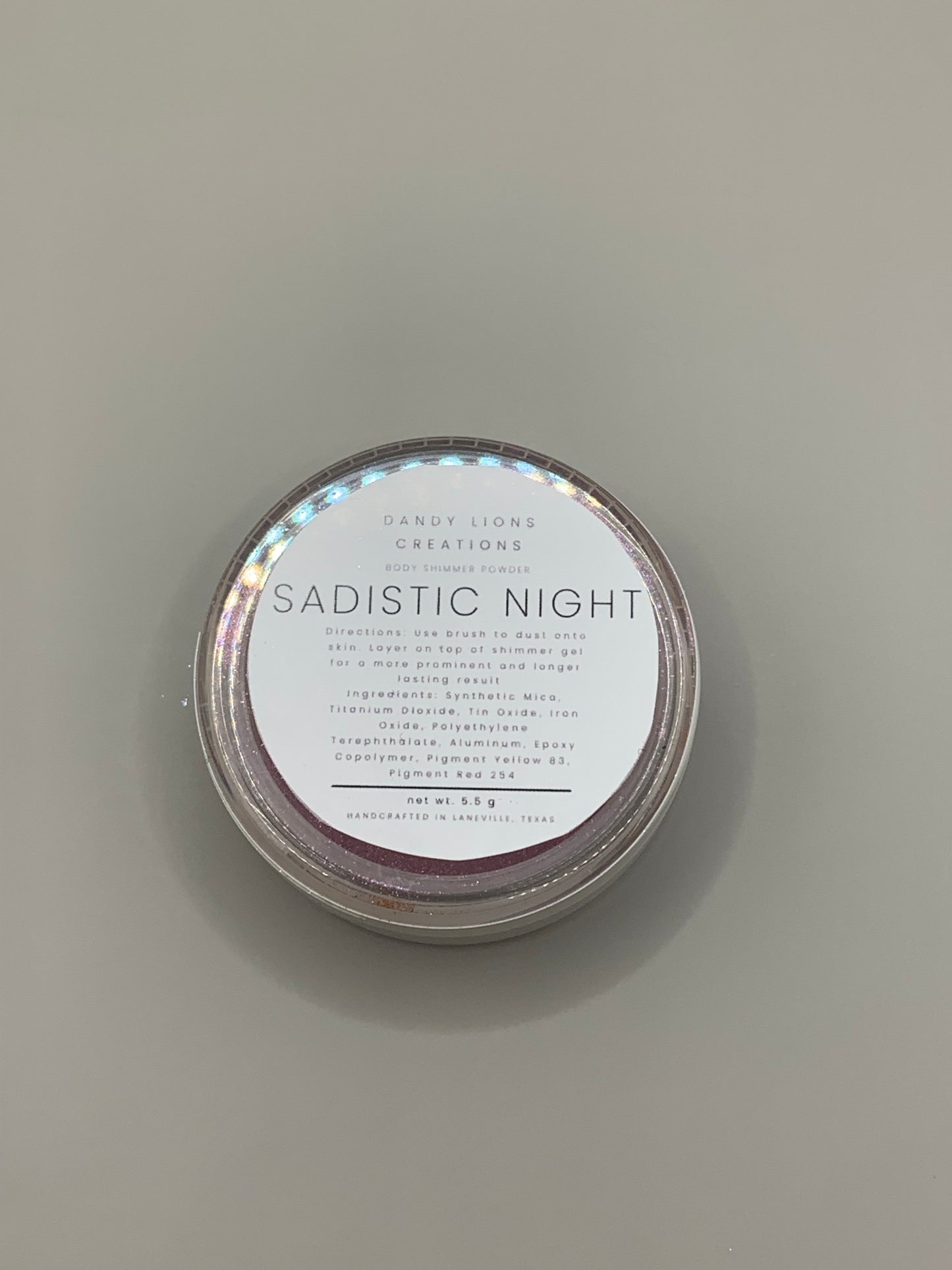 Sadistic Night loose body shimmer