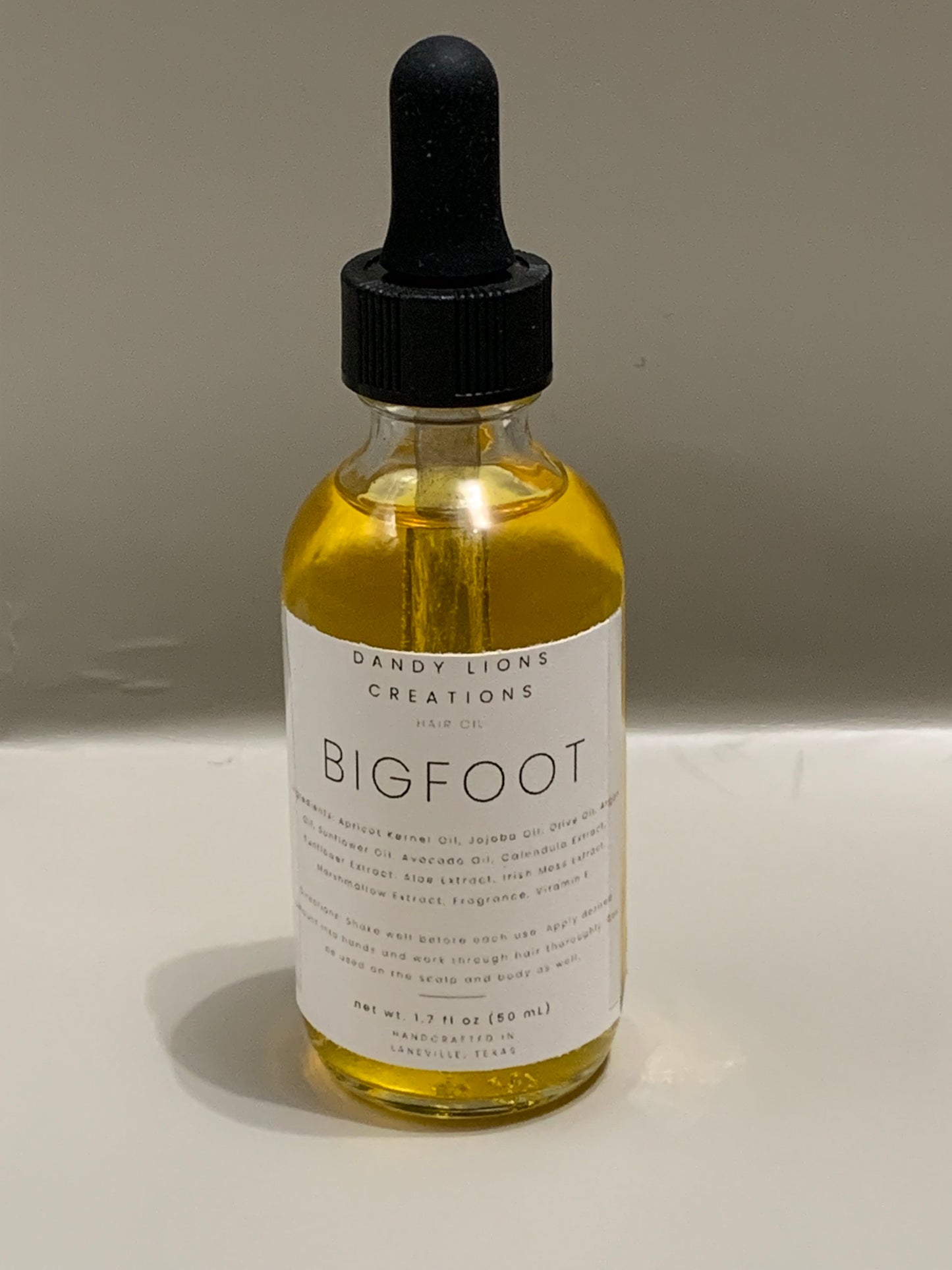 Bigfoot hair oil