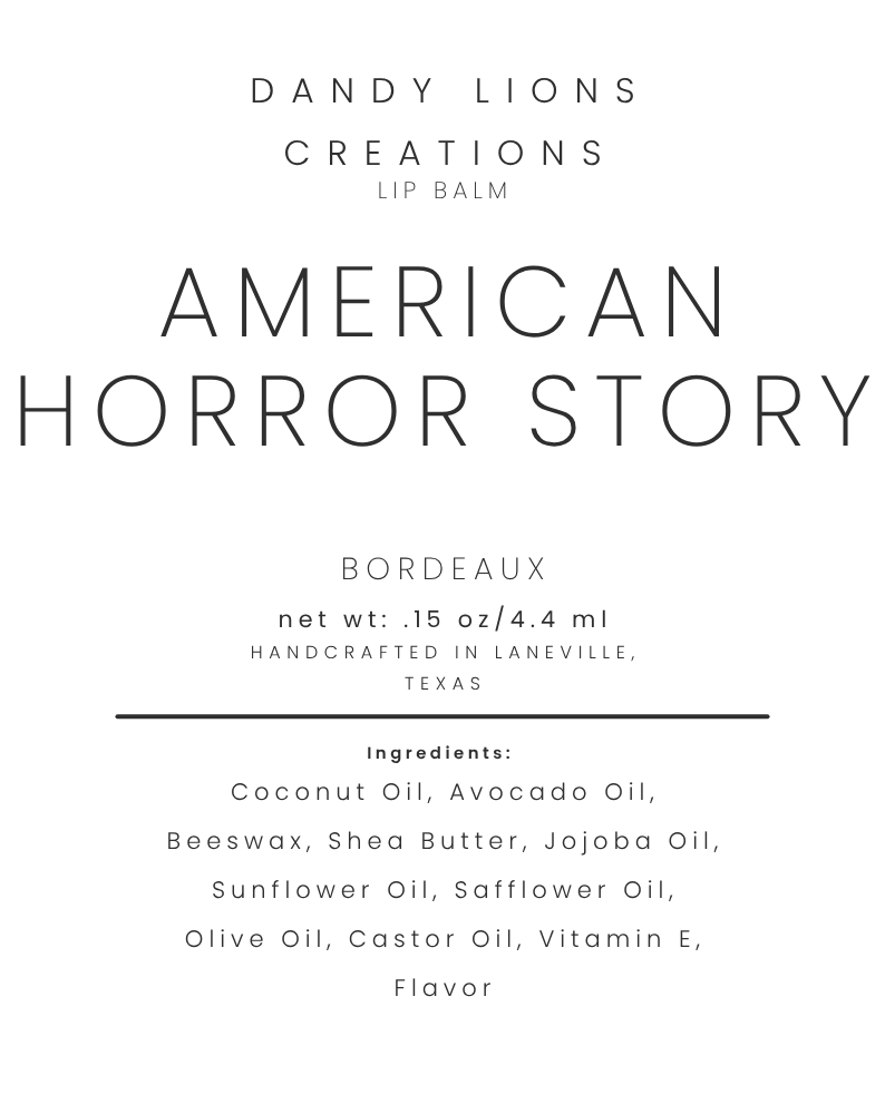 Horror Story lip balm
