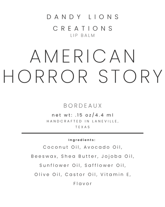 Horror Story lip balm
