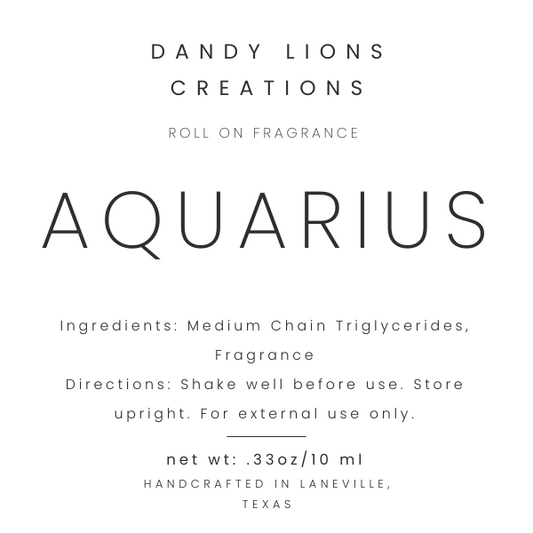 Aquarius roll on fragrance