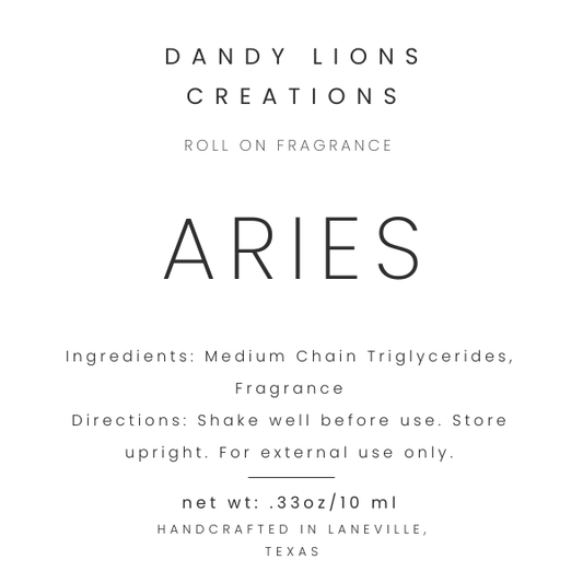 Aries roll on fragrance