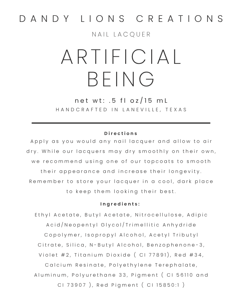 Artificial Being nail lacquer