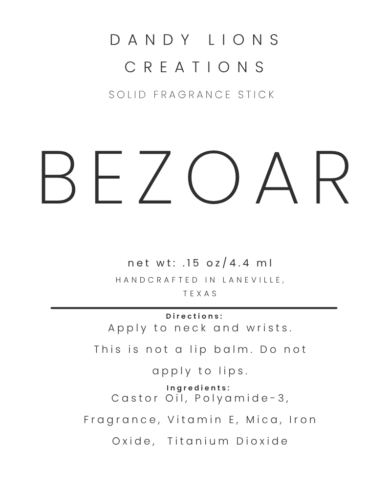 Bezoar jelly fragrance stick