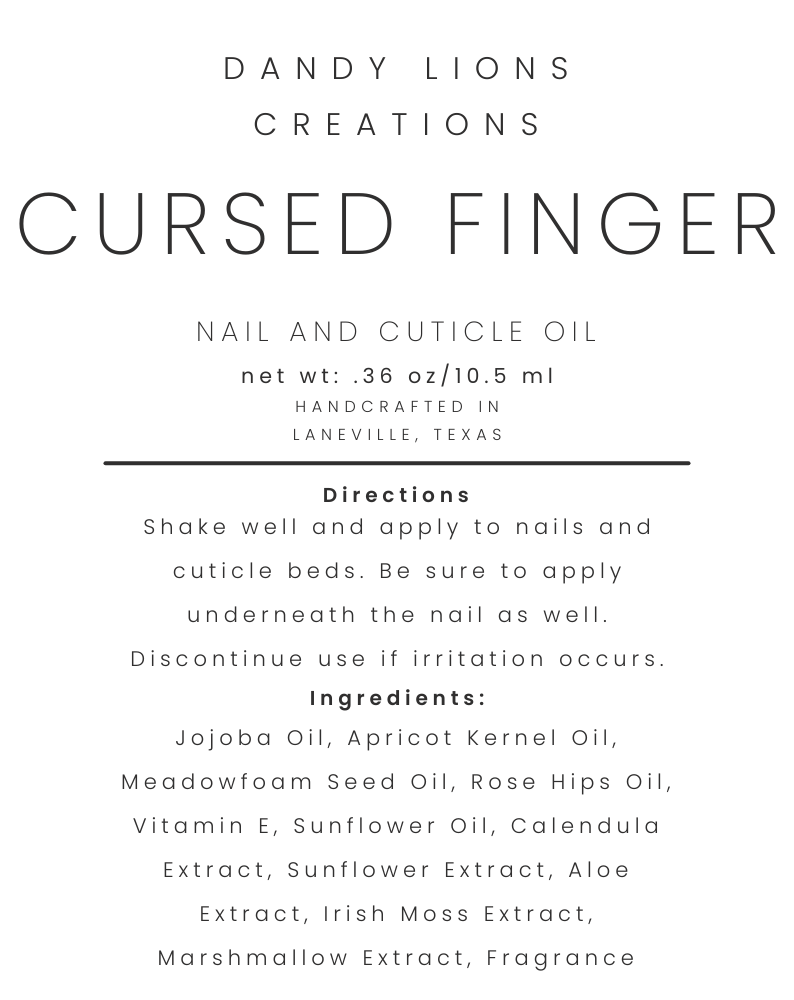 Cursed Finger nail and cuticle oil
