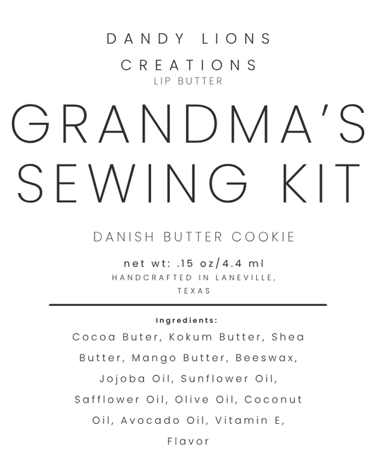 Grandma's Sewing Kit lip butter