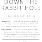 Down the Rabbit Hole solid body butter bar