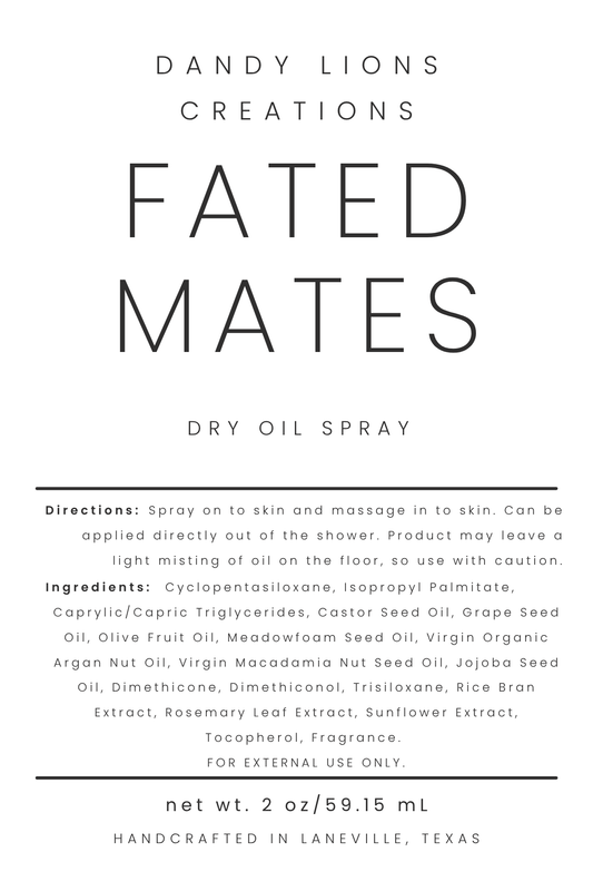 Fated Mates dry oil spray