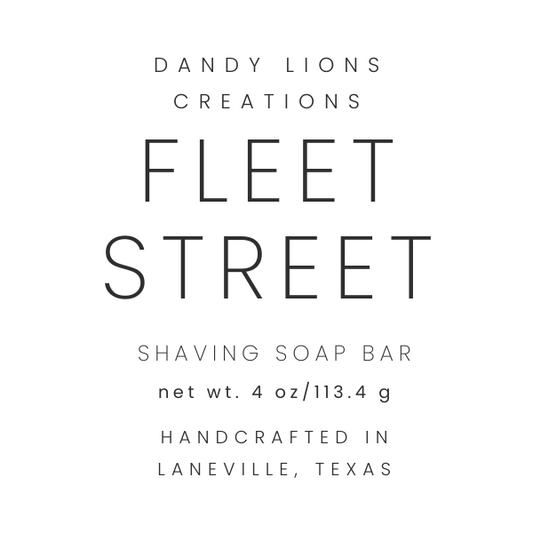 *NEW VERSION* Fleet Street shaving soap bar