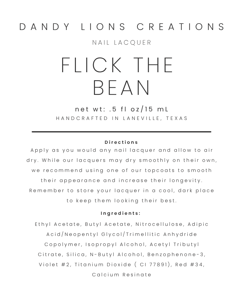 Flick the Bean nail lacquer