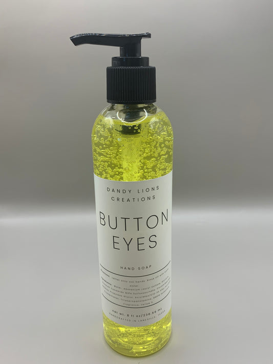 Button Eyes hand soap