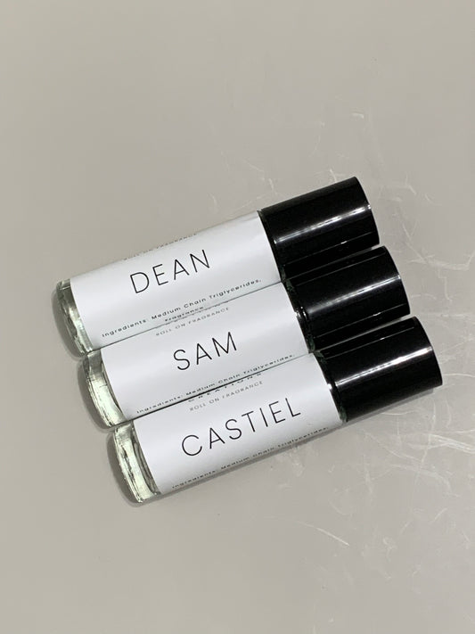 Demon Hunting Trio roll on fragrance collection