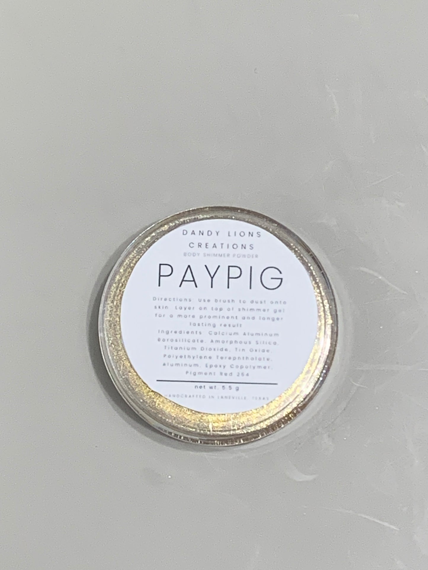 Paypig loose body shimmer