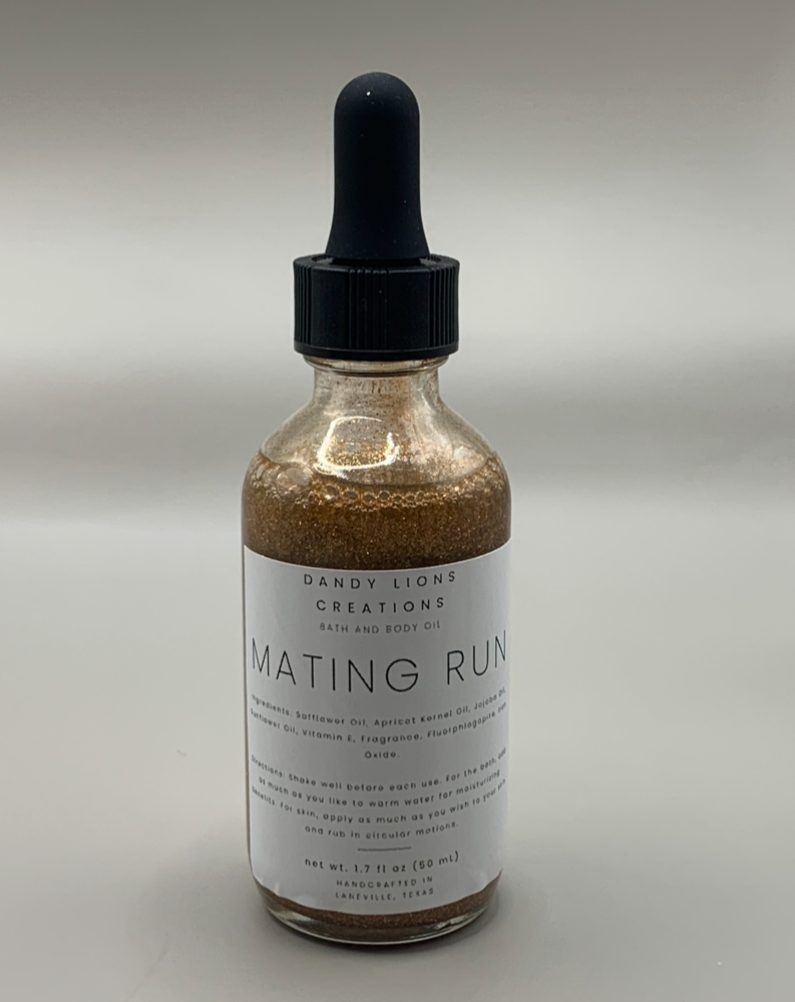 Mating Run bath & body oil *PRE-ORDER*