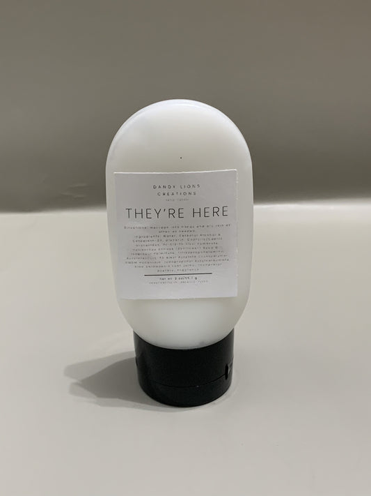 They're Here hand cream