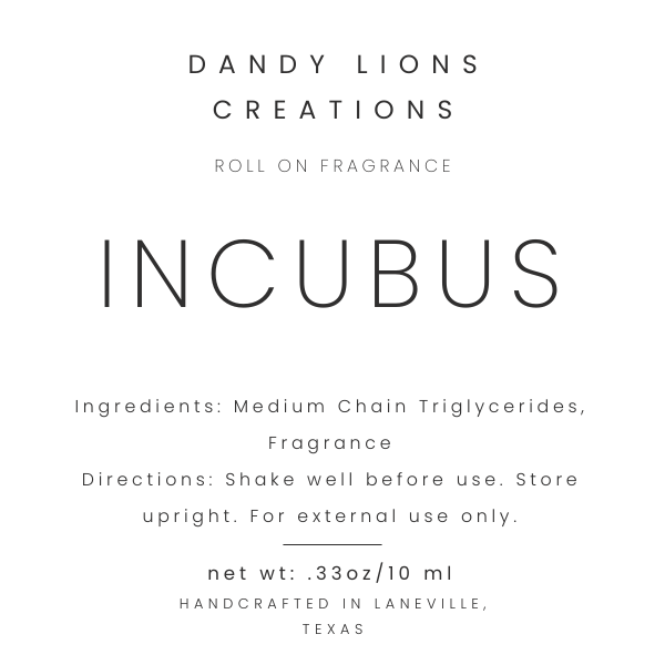 Incubus roll on fragrance