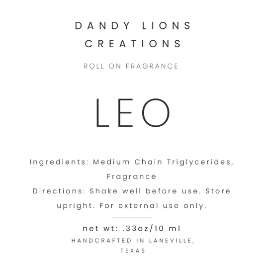 Leo roll on fragrance