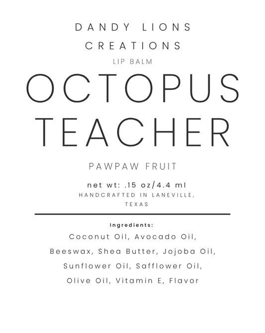Octopus Teacher lip balm